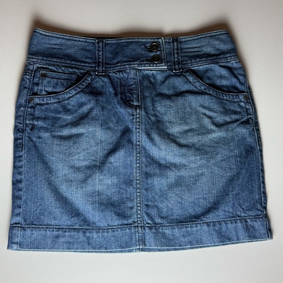 LOFT Classic Blue Denim Pencil Skirt - Picture 1 of 6